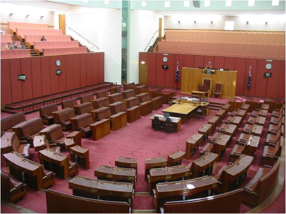 La chambre des dputs au Parlement. L'Australie est gouverne depuis 10 ans maintenant par une coalition de droite (ils ont vot rcemment une loi pire que le CPE...)